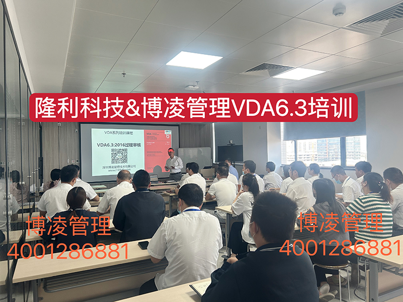 隆利集團和博凌管理顧問開展一周VDA6.3過程審核課程培訓